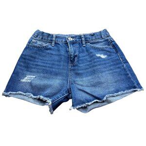 Place Kids Distressed Denim Shorts Size 12 Blue